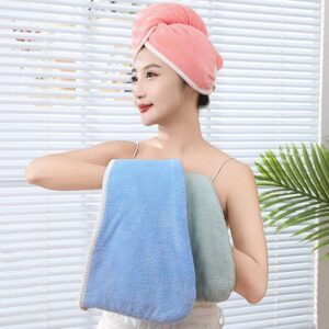 Double hair towel