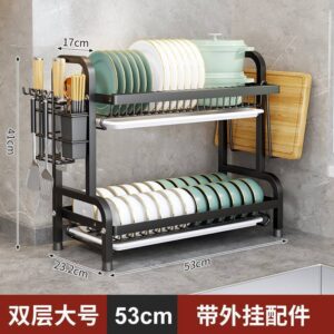2 layers dish drainer