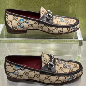 Gucci GG Monogram Horsebit Loafers – Embroidered Luxury Edition