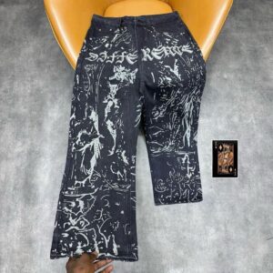 Graphic Print Denim Jeans – Streetwear Edition