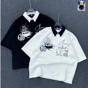 Bold Statement Graphic Polo Shirt – Unisex Streetwear