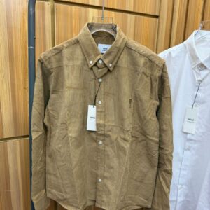 AMI Signature Heart Embroidered Button-Up Shirt (M–2XL)